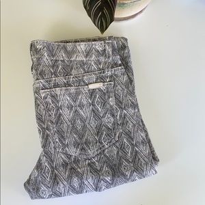 Joe jeans with fun ikat print